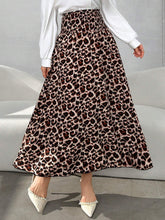 Modely Women's Cinched Waist Leopard Print A-Line Skirt, Casual & Vacation